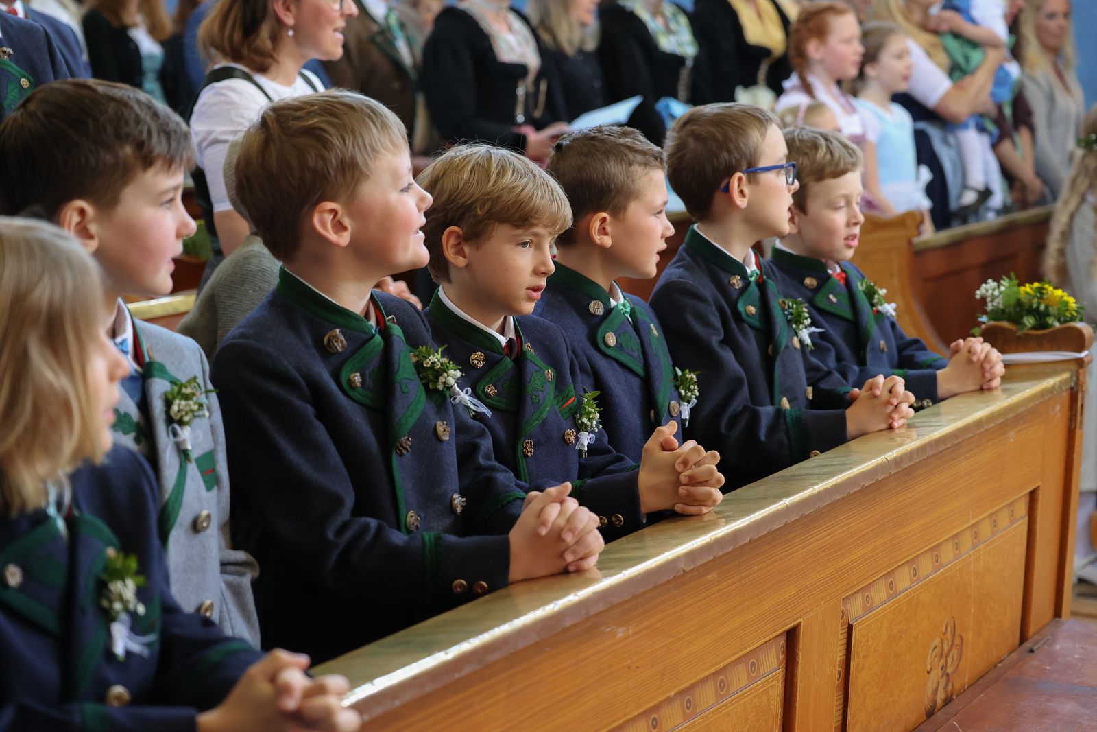 Große Vorfreude auf den Empfang des Leib Christi.