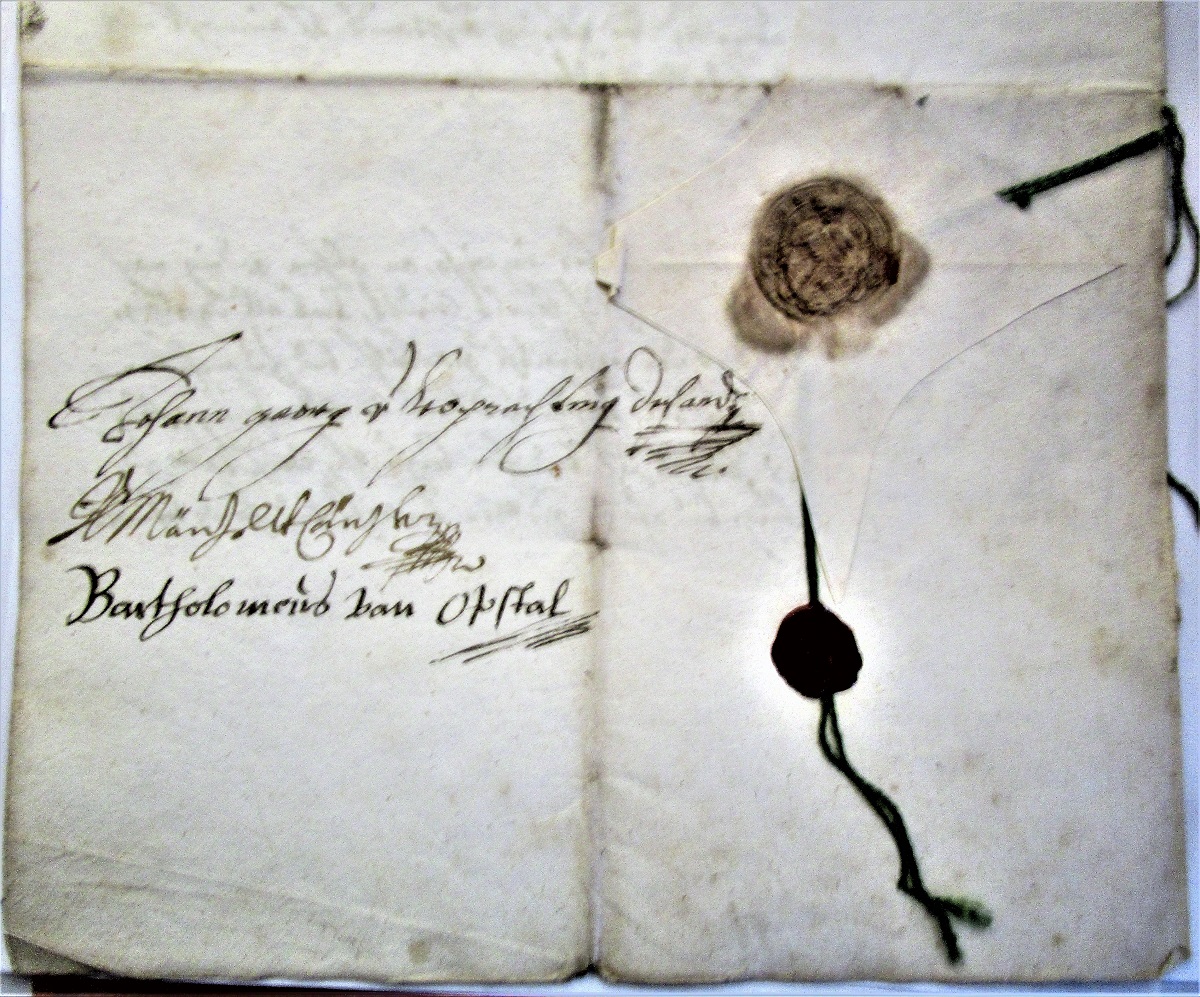 Der Kontrakt vom 10. Januar 1663