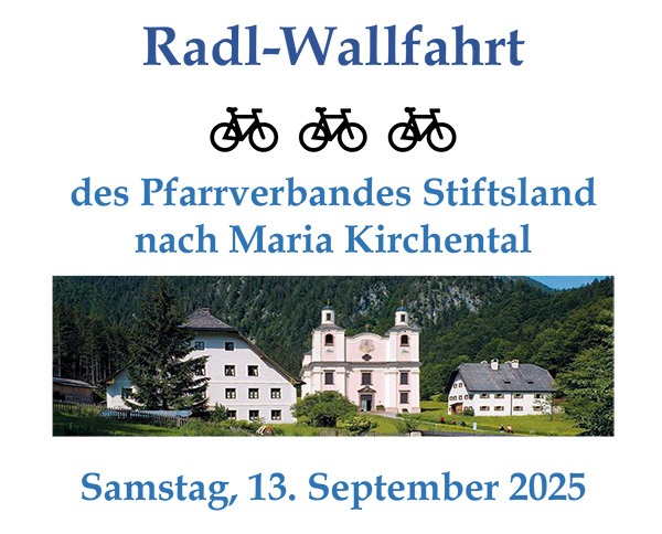 Radl-Wallfahrt des Pfarrverbandes Stiftsland nach Maria Kirchenthal