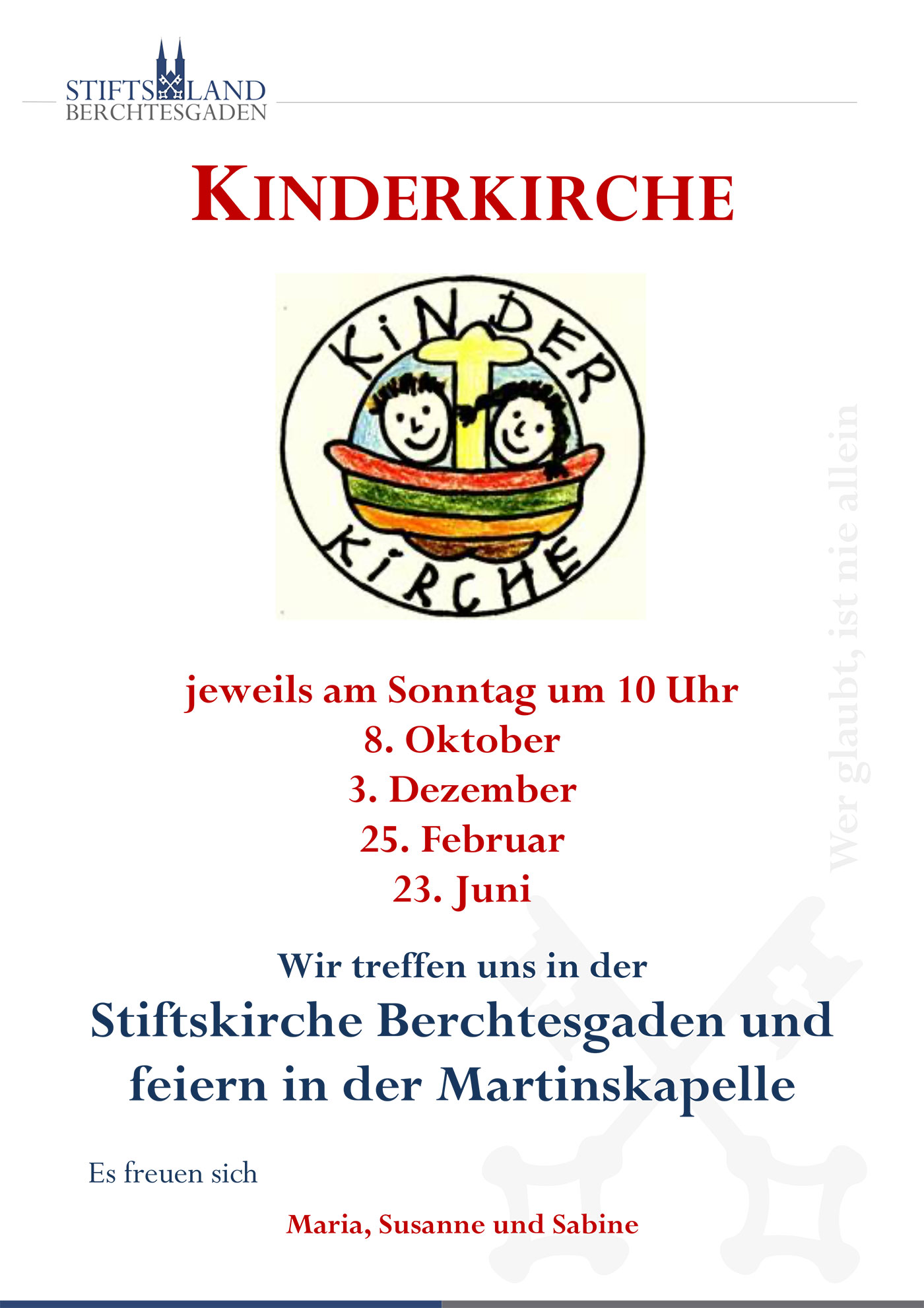 Programm Kinderkirche